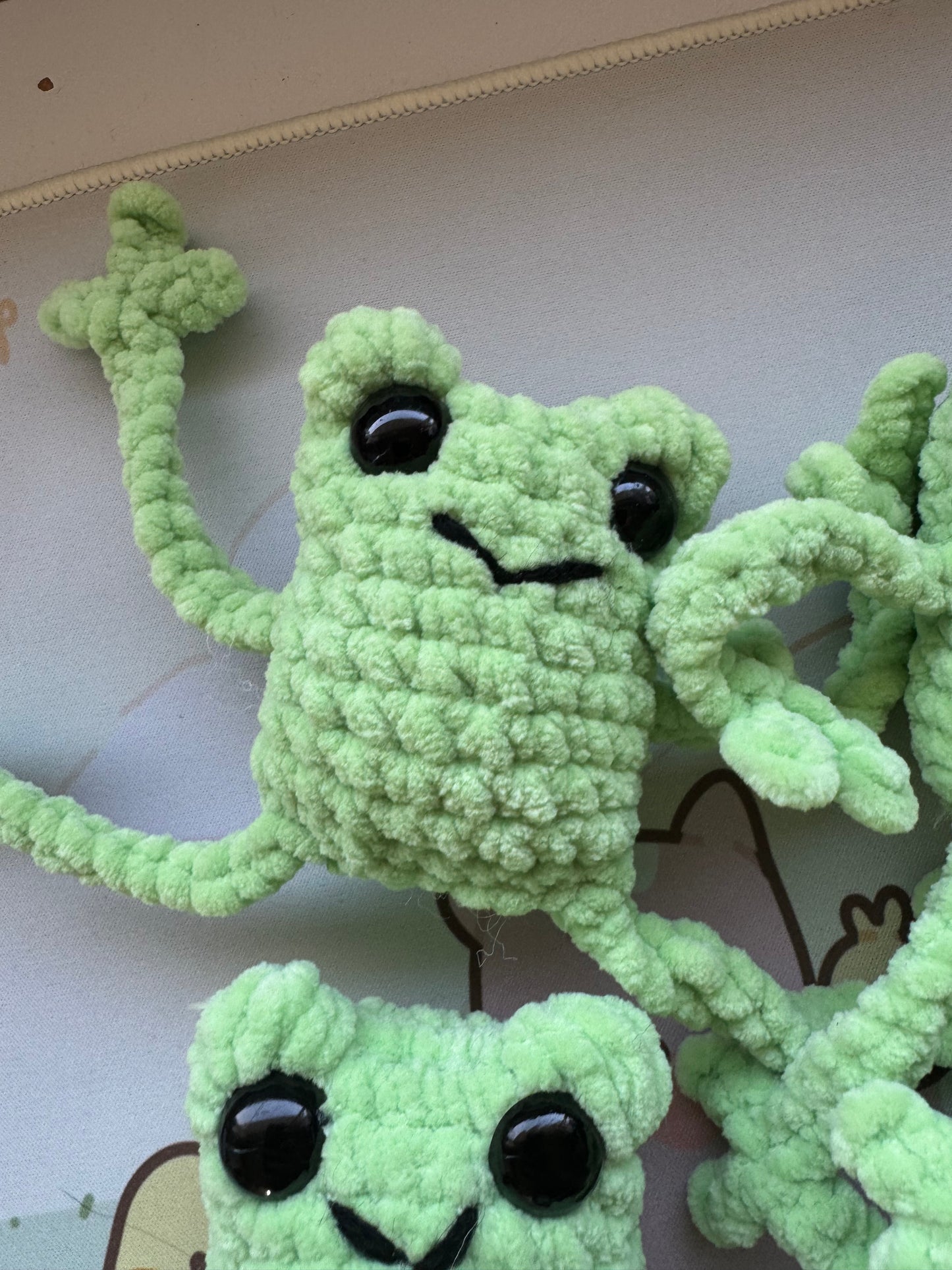 Frog plushie- choose your own leggy frog
