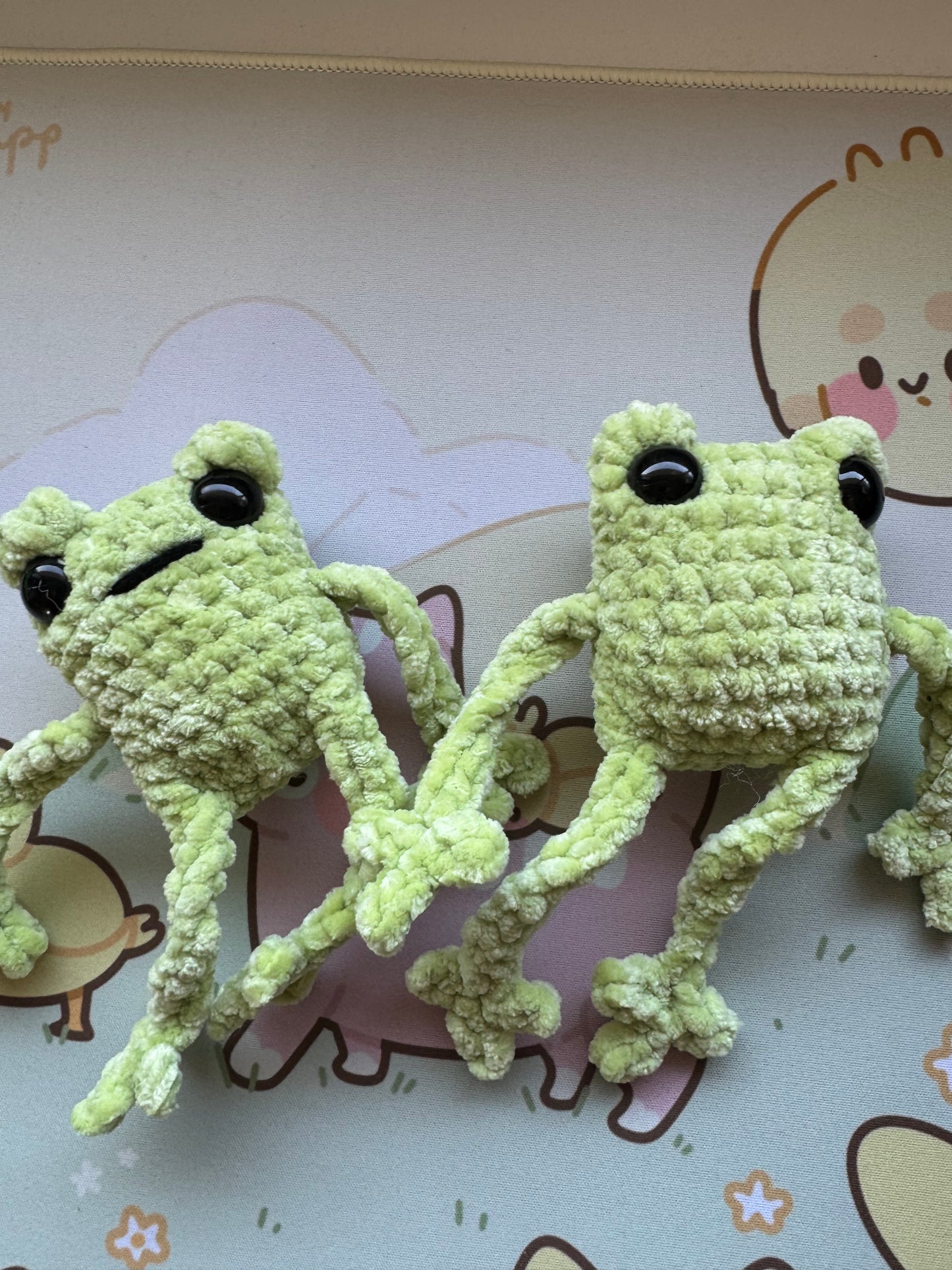 Frog plushie- choose your own leggy frog