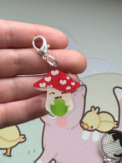 Mushroom stitch marker