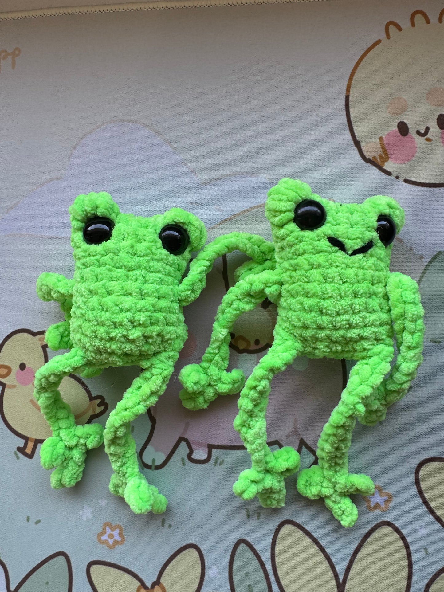 Frog plushie- choose your own leggy frog