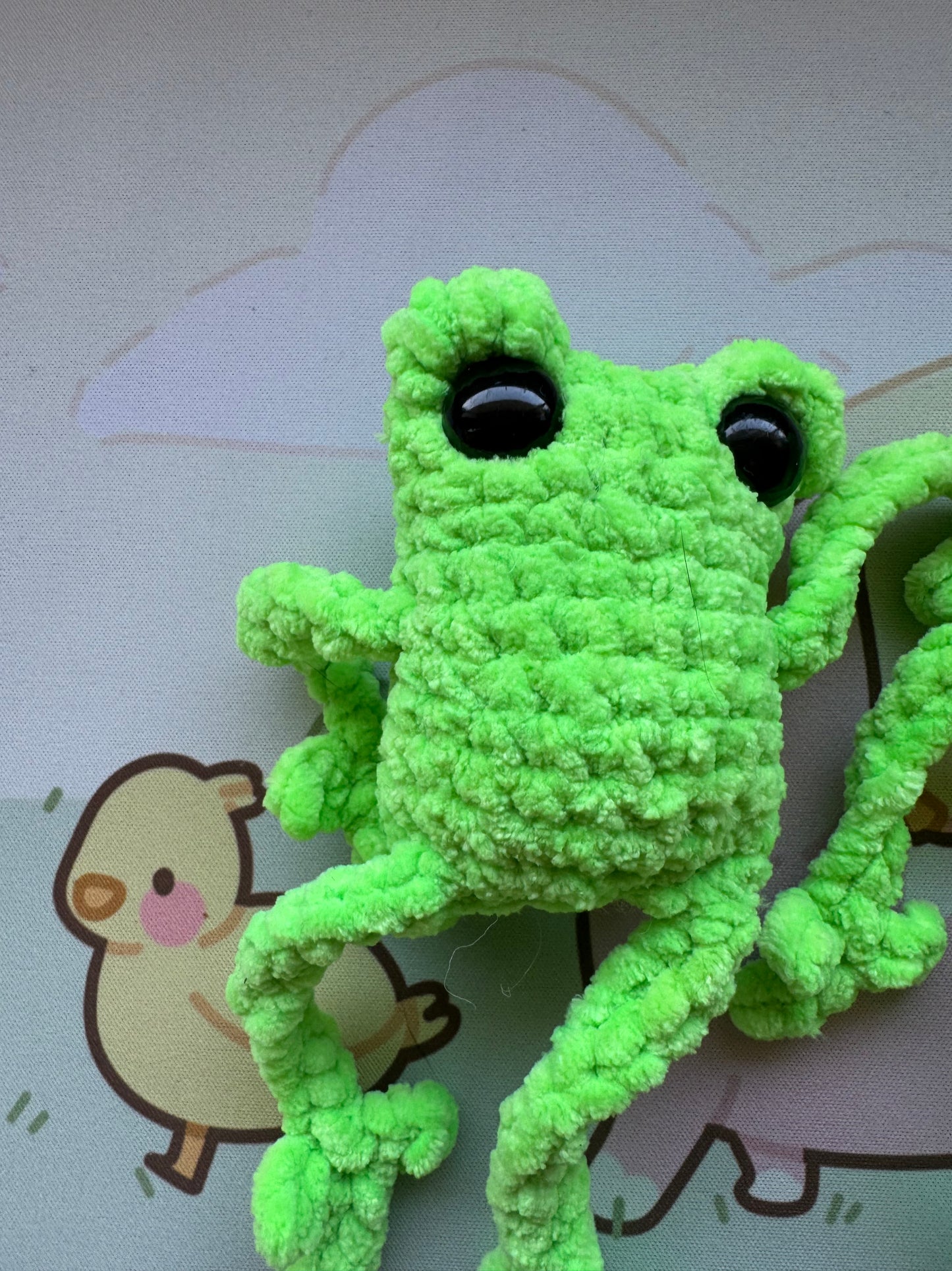 Frog plushie- choose your own leggy frog
