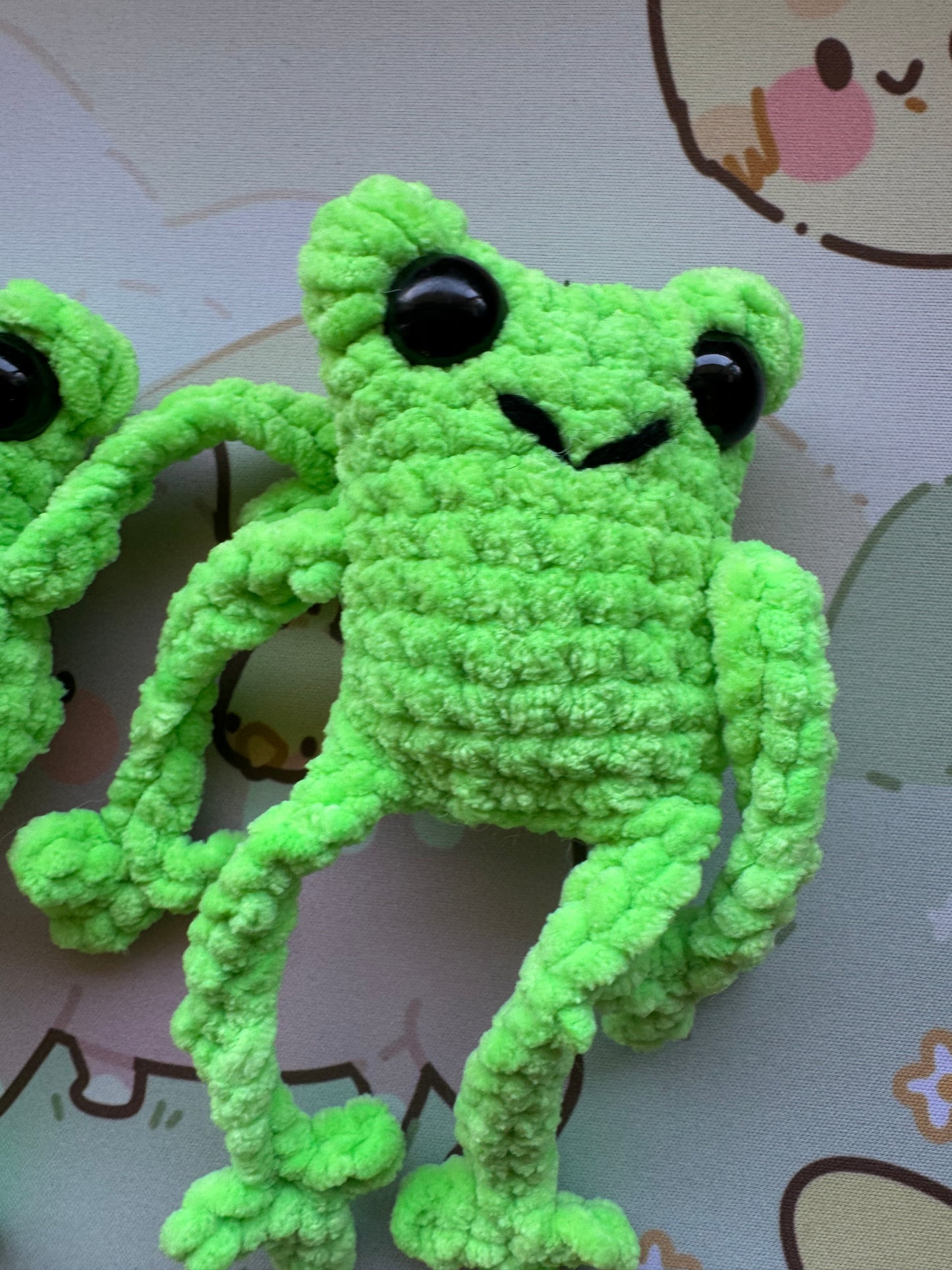 Frog plushie- choose your own leggy frog