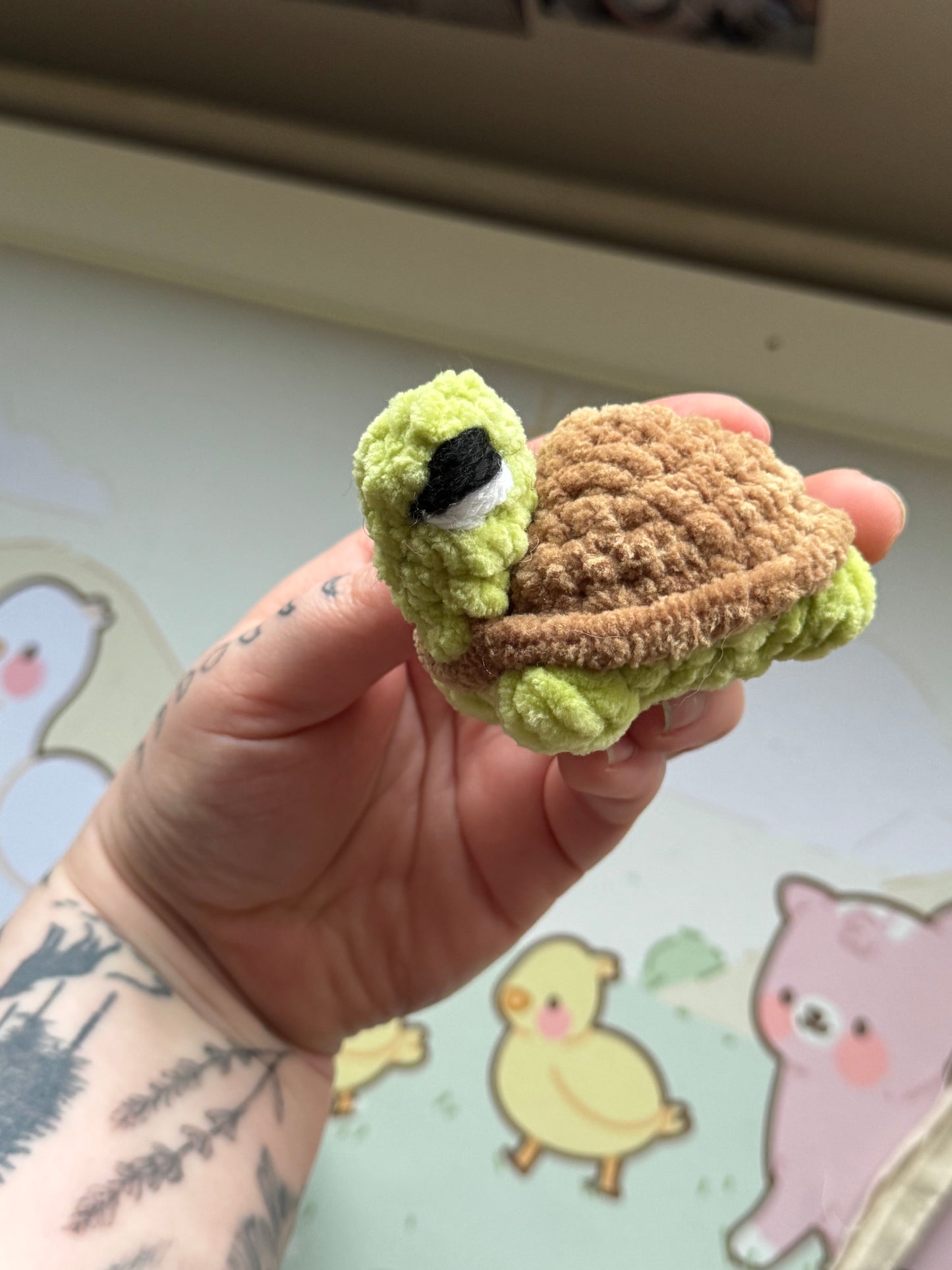 Mini turtle plushie