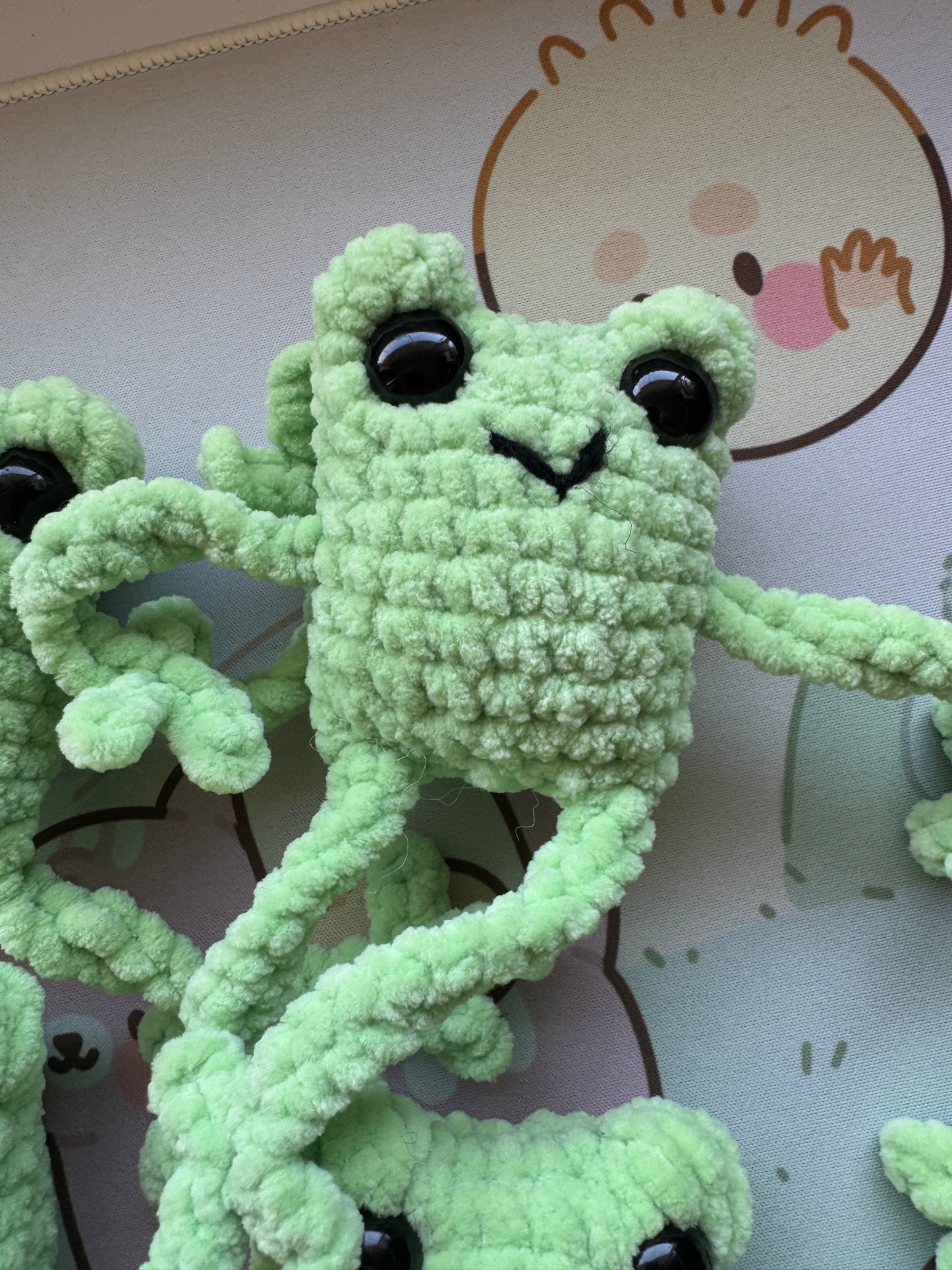 Frog plushie- choose your own leggy frog