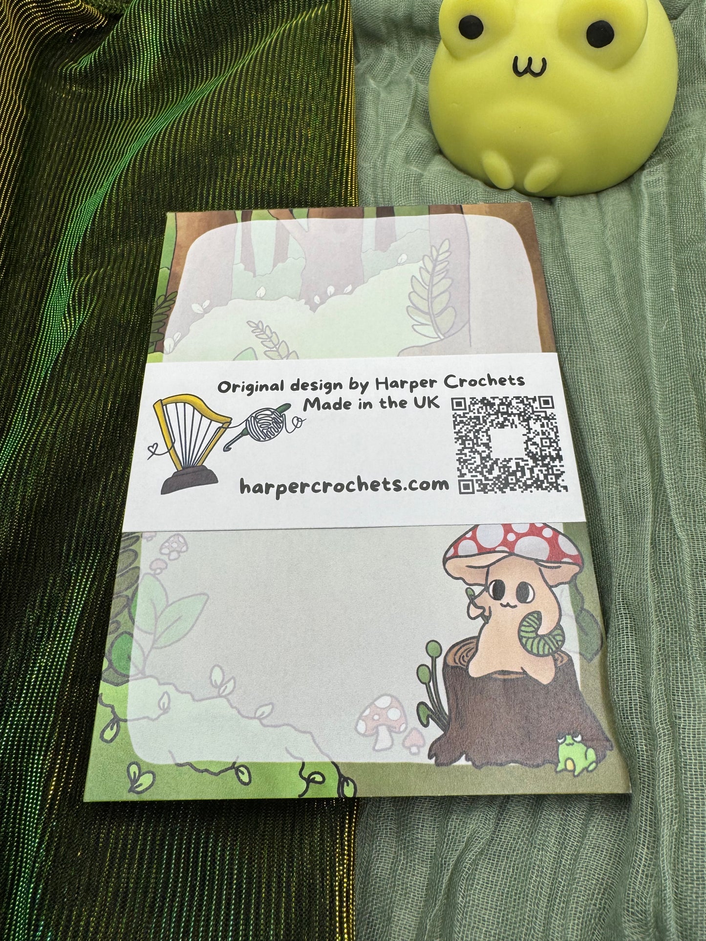 Mushroom woodland A6 notepad