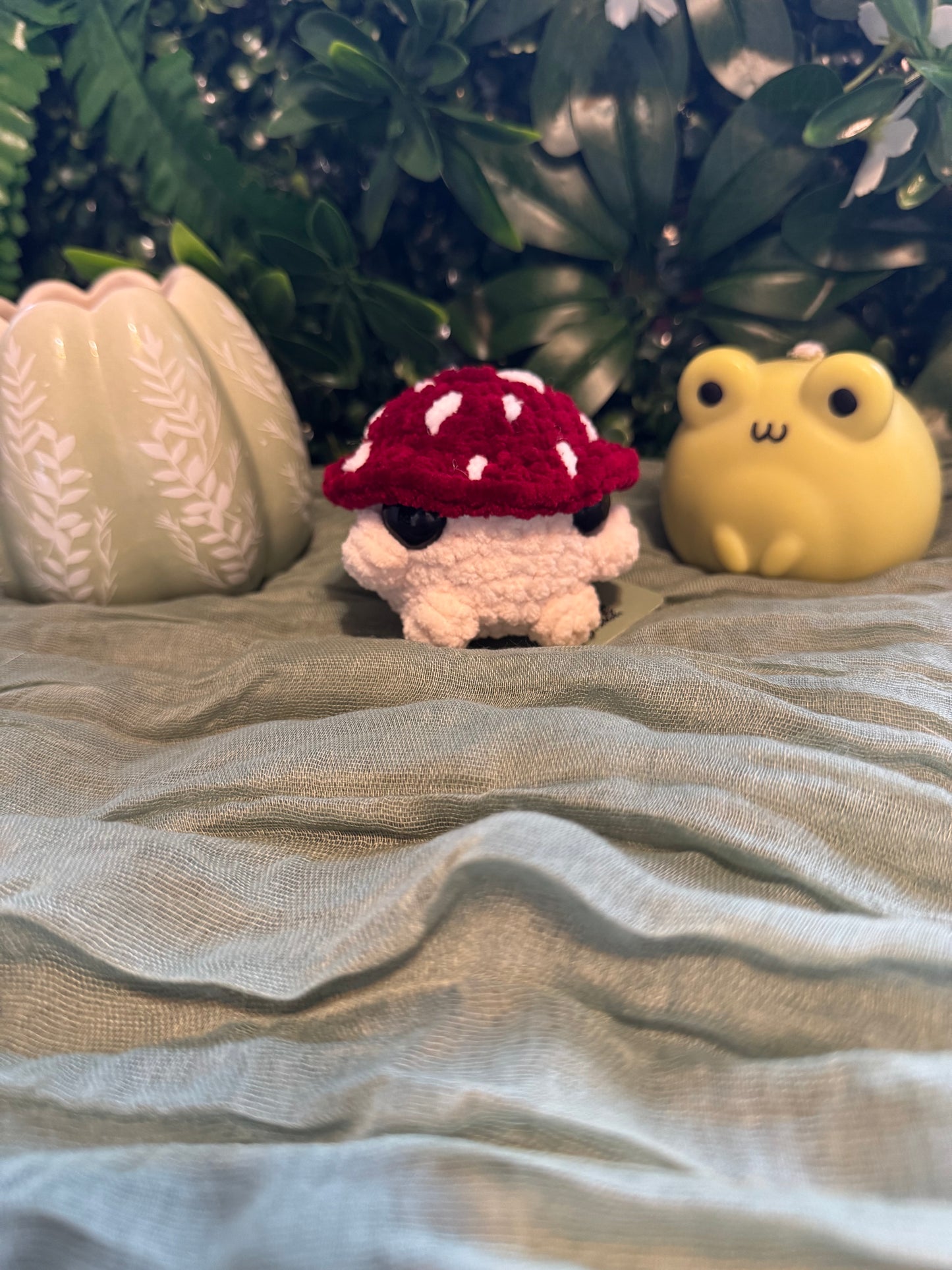 Mushroom plushie made to order crochet