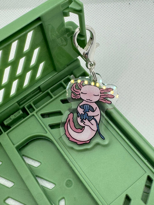 Axolotl stitch marker