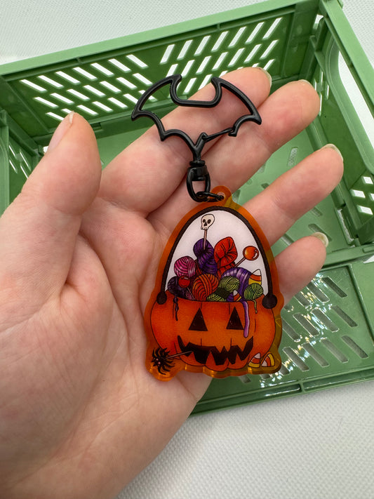 Pumpkin Halloween keyring