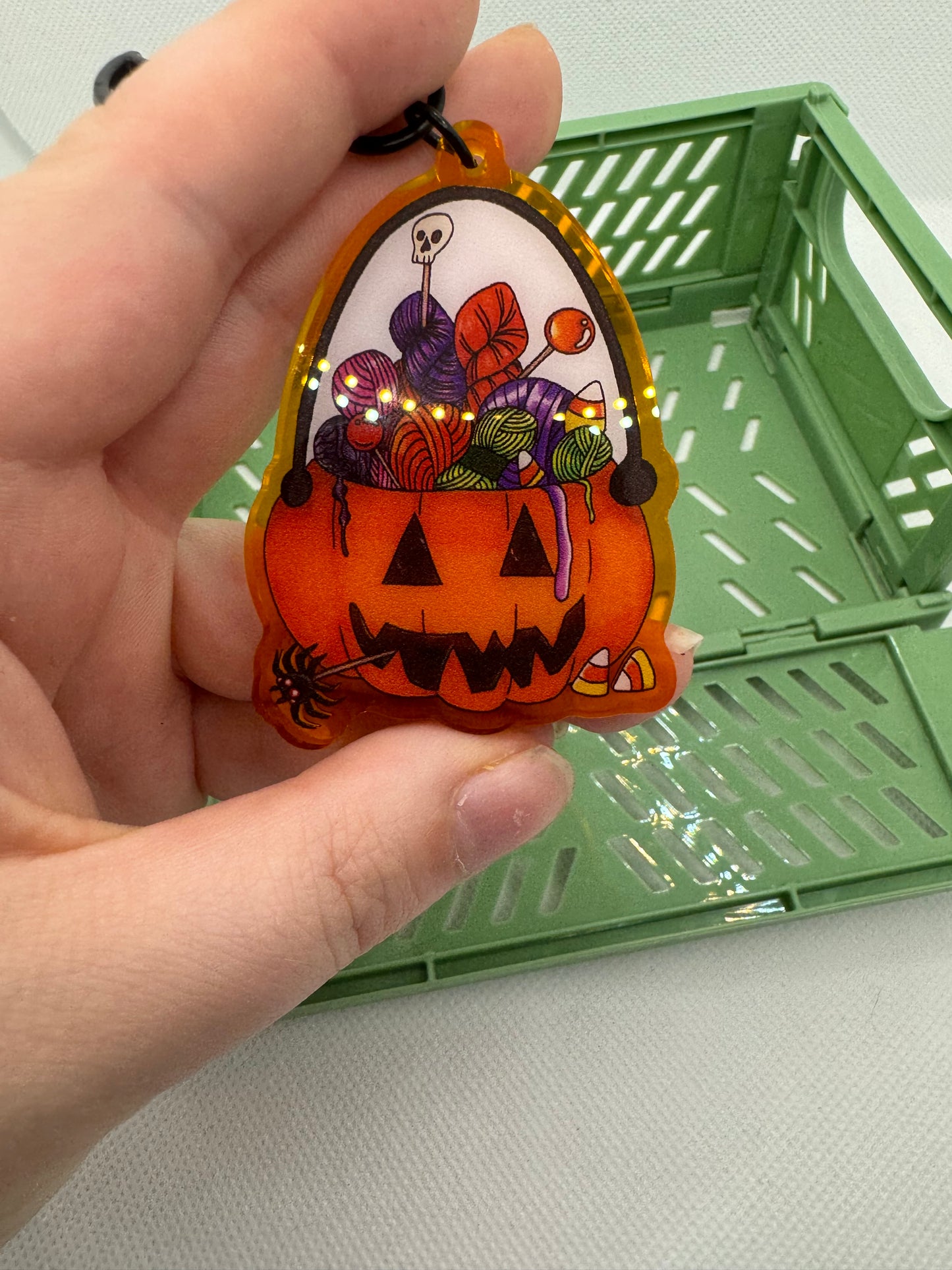 Pumpkin Halloween keyring