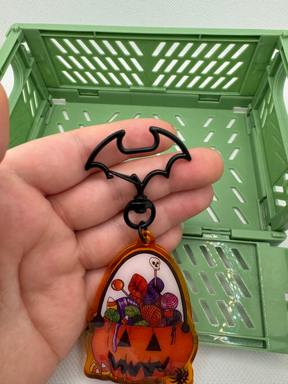 Pumpkin Halloween keyring