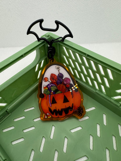 Pumpkin Halloween keyring