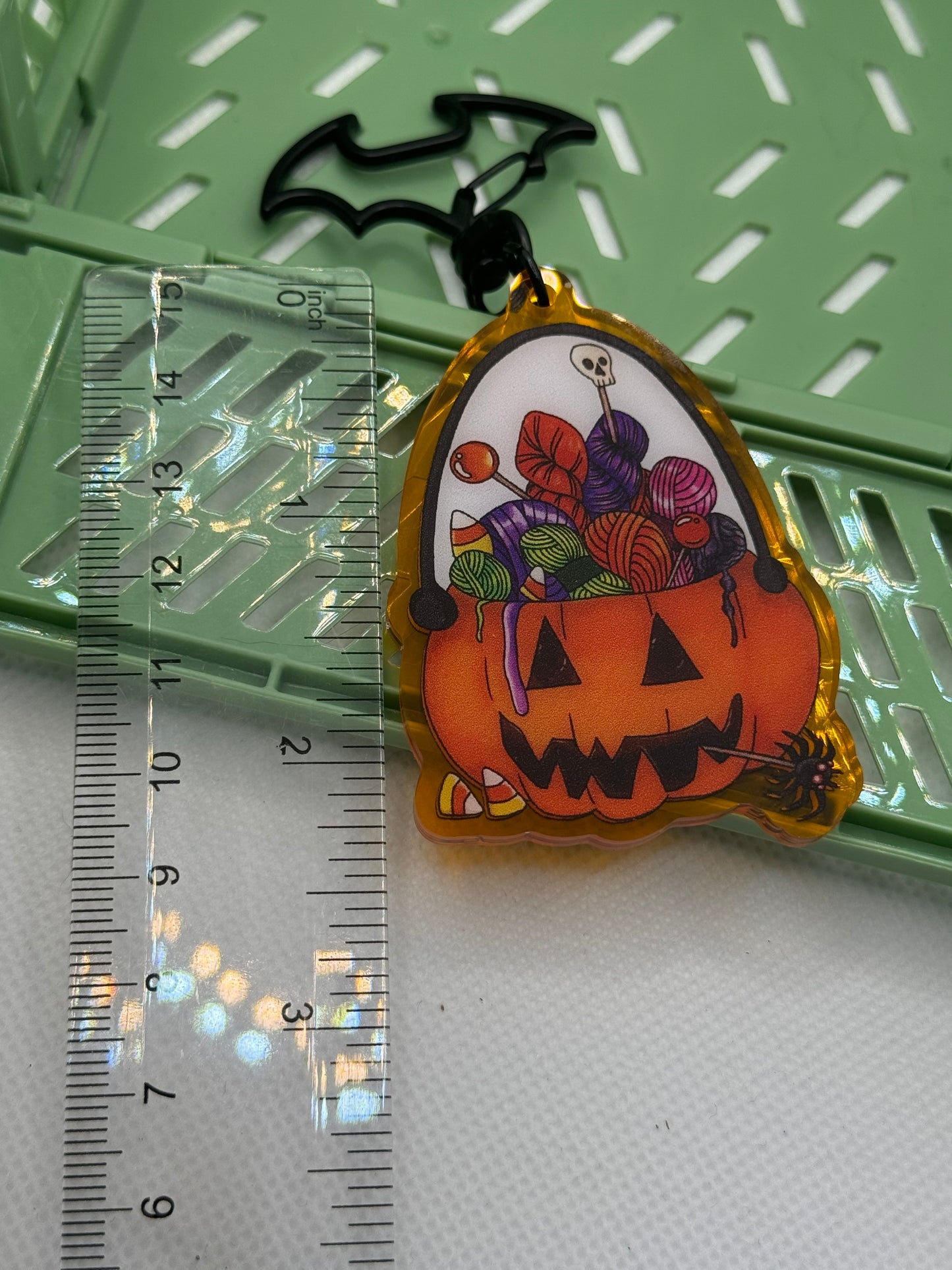Pumpkin Halloween keyring
