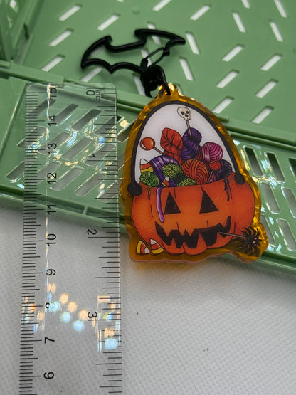 Pumpkin Halloween keyring