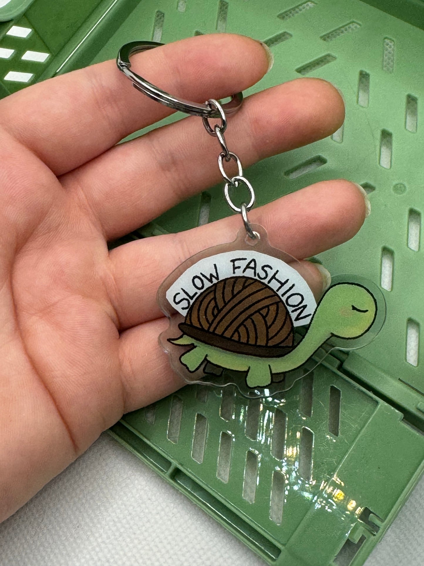 Slow fashion keyring