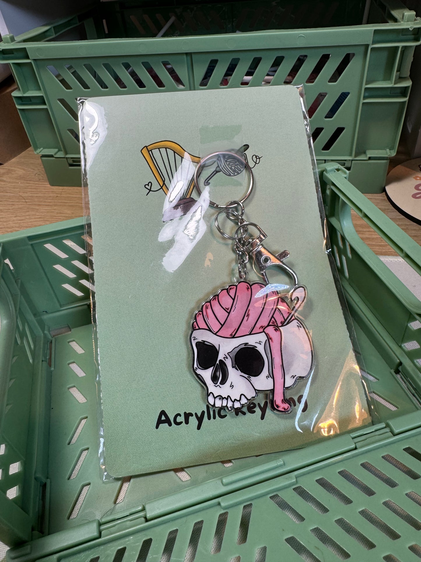 Skull keyring