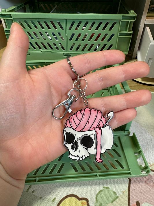 Skull keyring