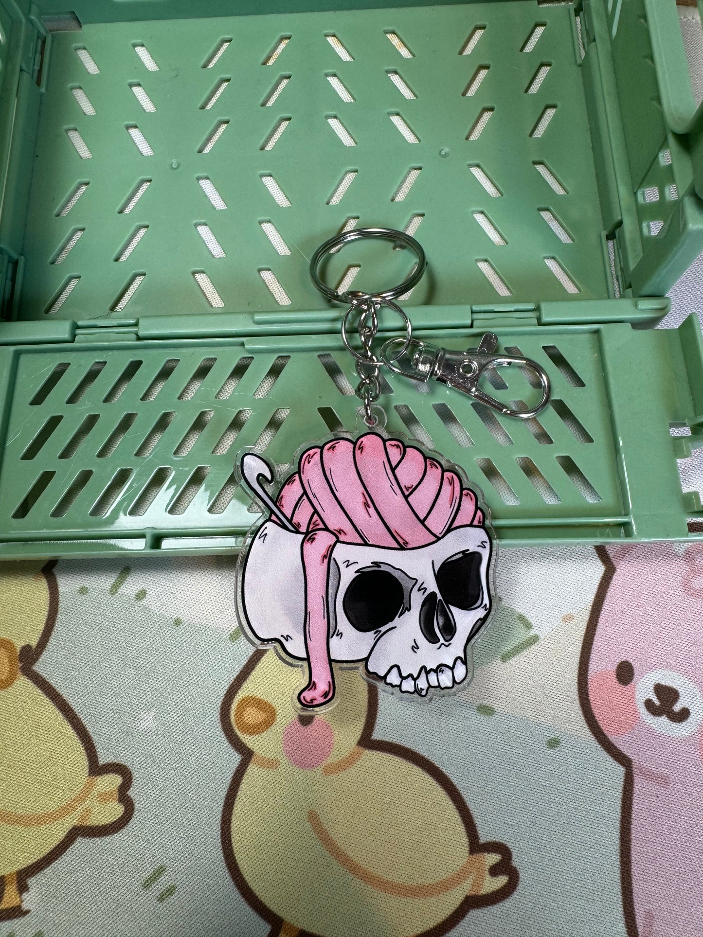 Skull keyring