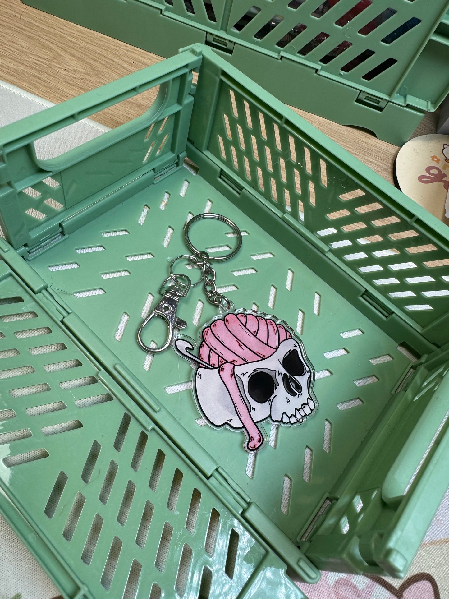 Skull keyring