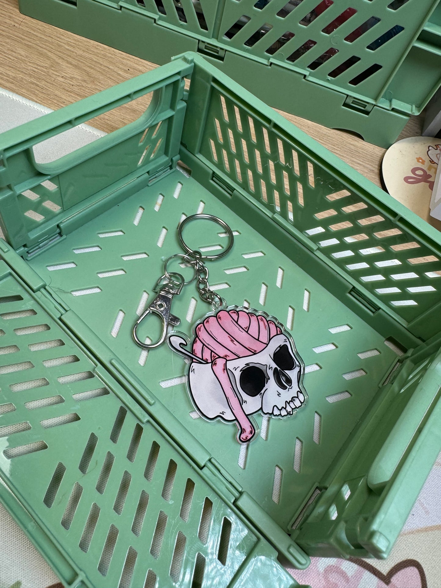 Skull keyring