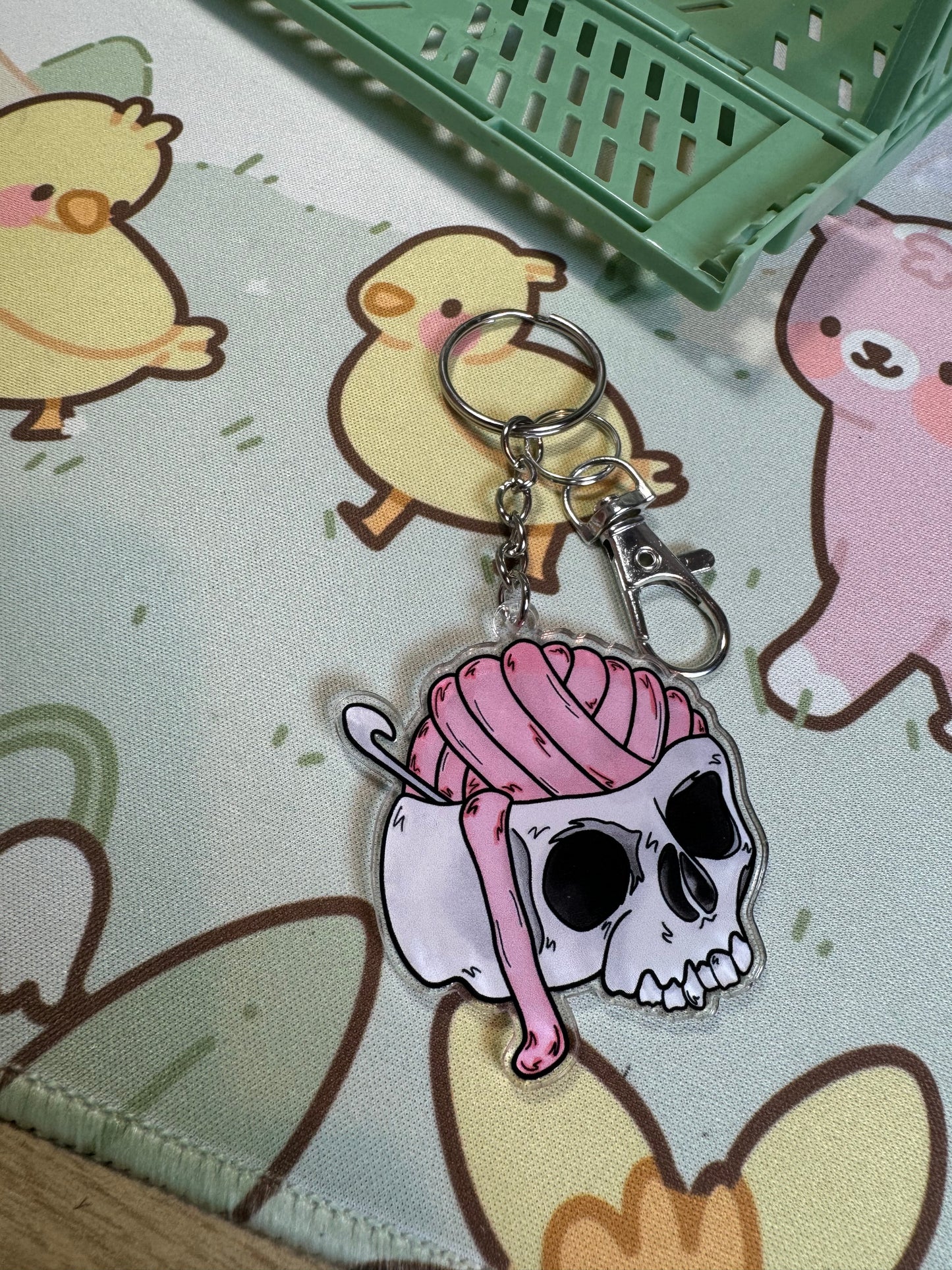 Skull keyring