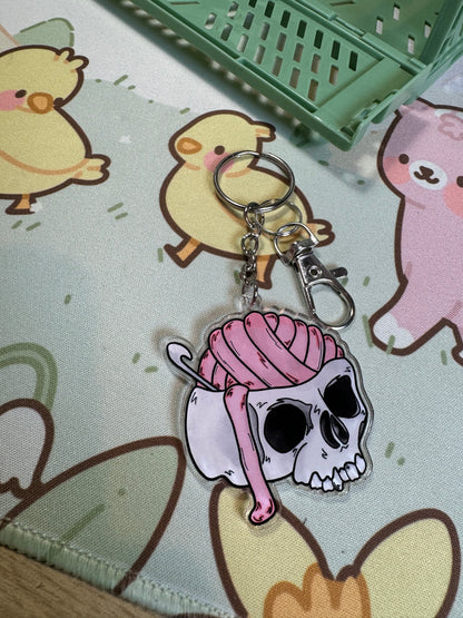 Skull keyring