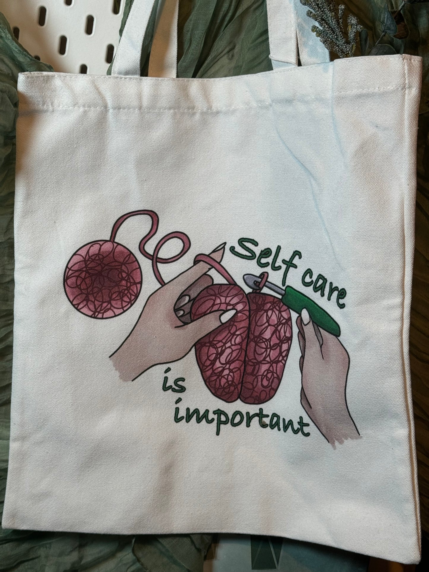 Self care tote bag