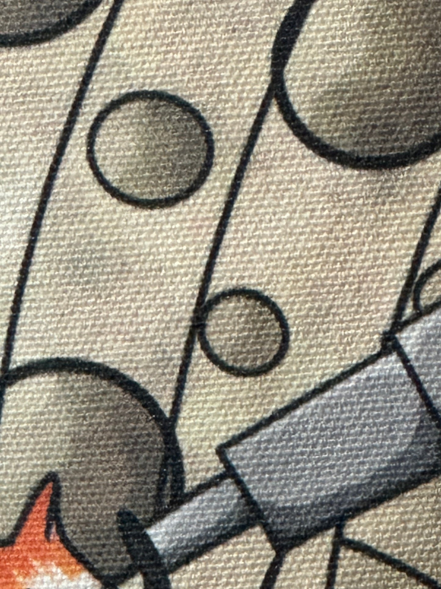 Cat moon-gazing tote bag