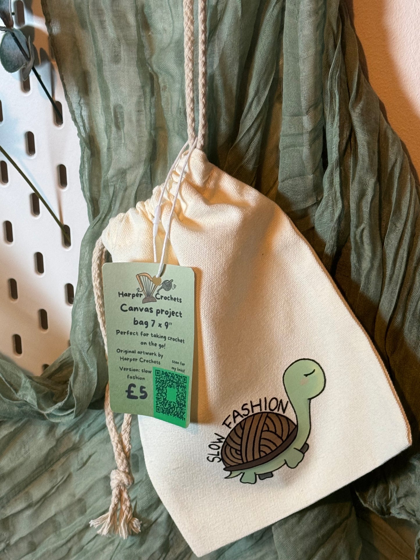 Slow fashion project bag- small
