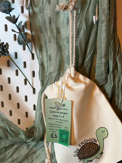 Slow fashion project bag- small