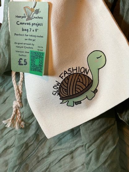Slow fashion project bag- small