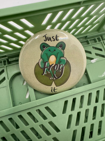 Frog it button badge