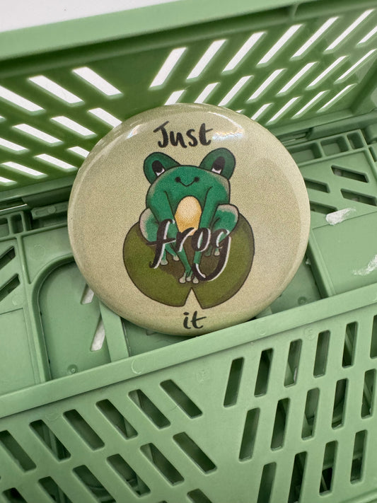 Frog it button badge