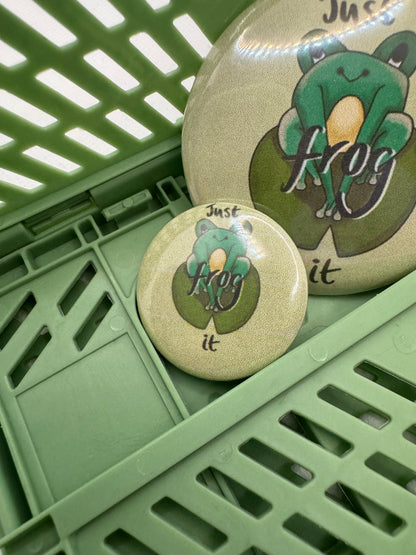 Frog it button badge
