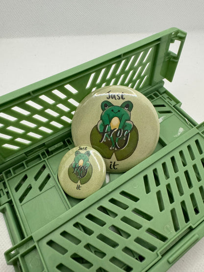 Frog it button badge