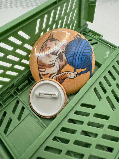 Cat button badge