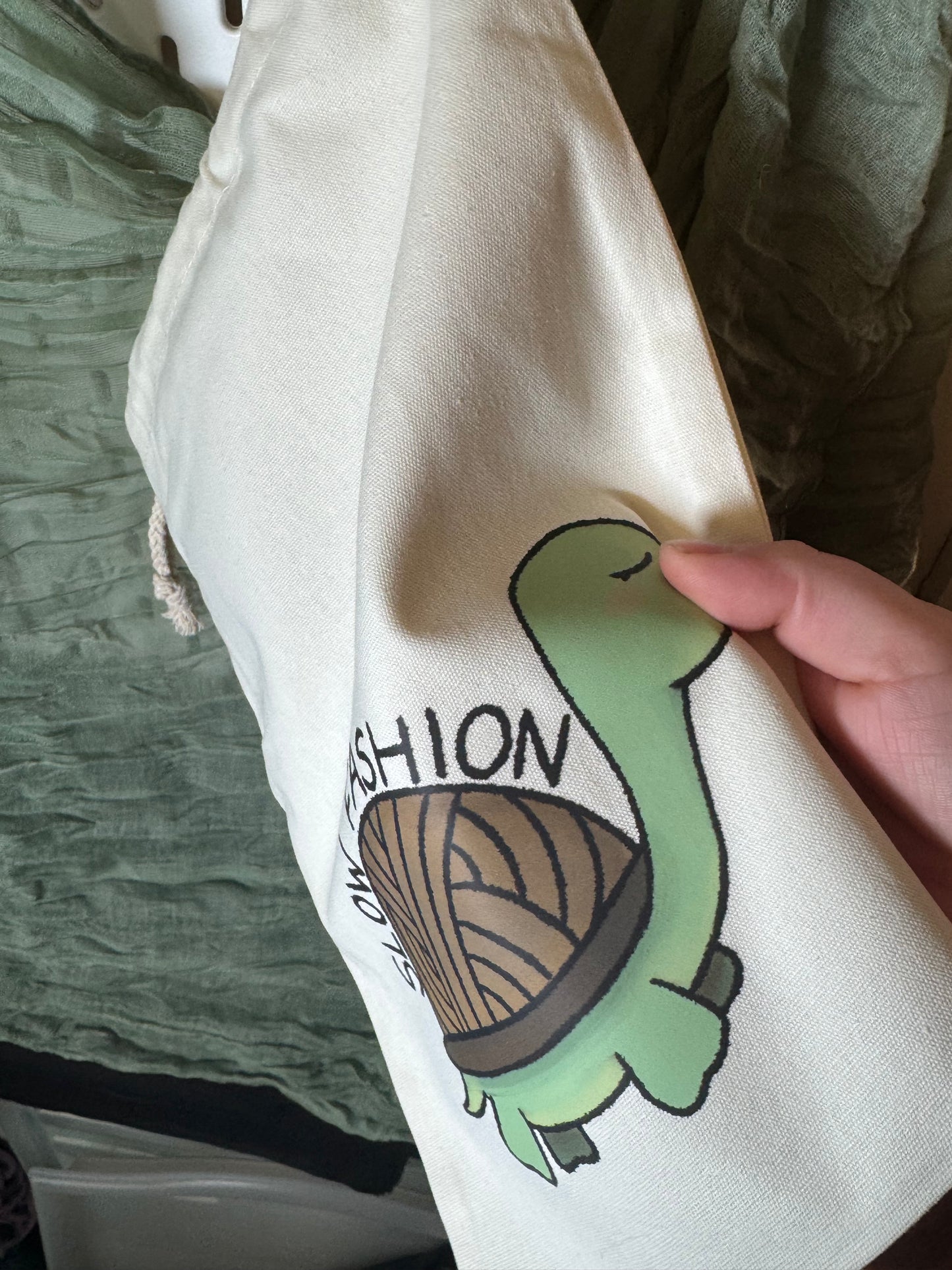 Slow fashion project bag- large