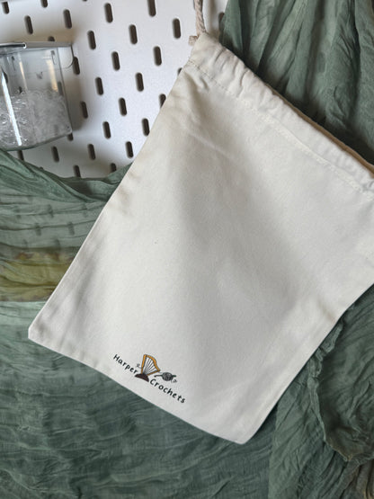 Cat moon project bag- large