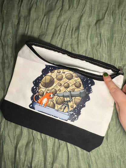Cat moon-gazing hook case- large