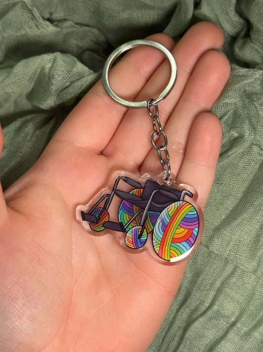 Wheelchair keyring