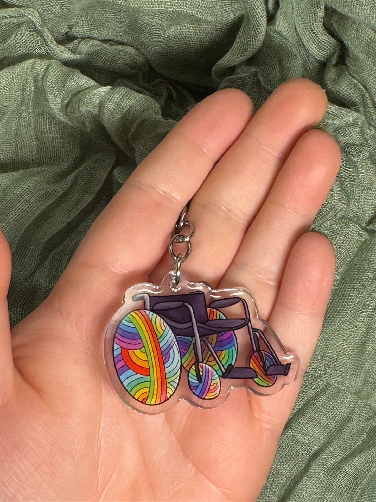 Wheelchair keyring