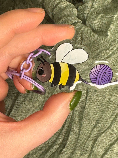 Bee keyring