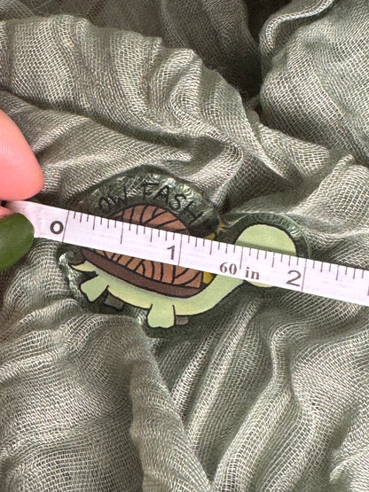 Slow fashion acrylic pin