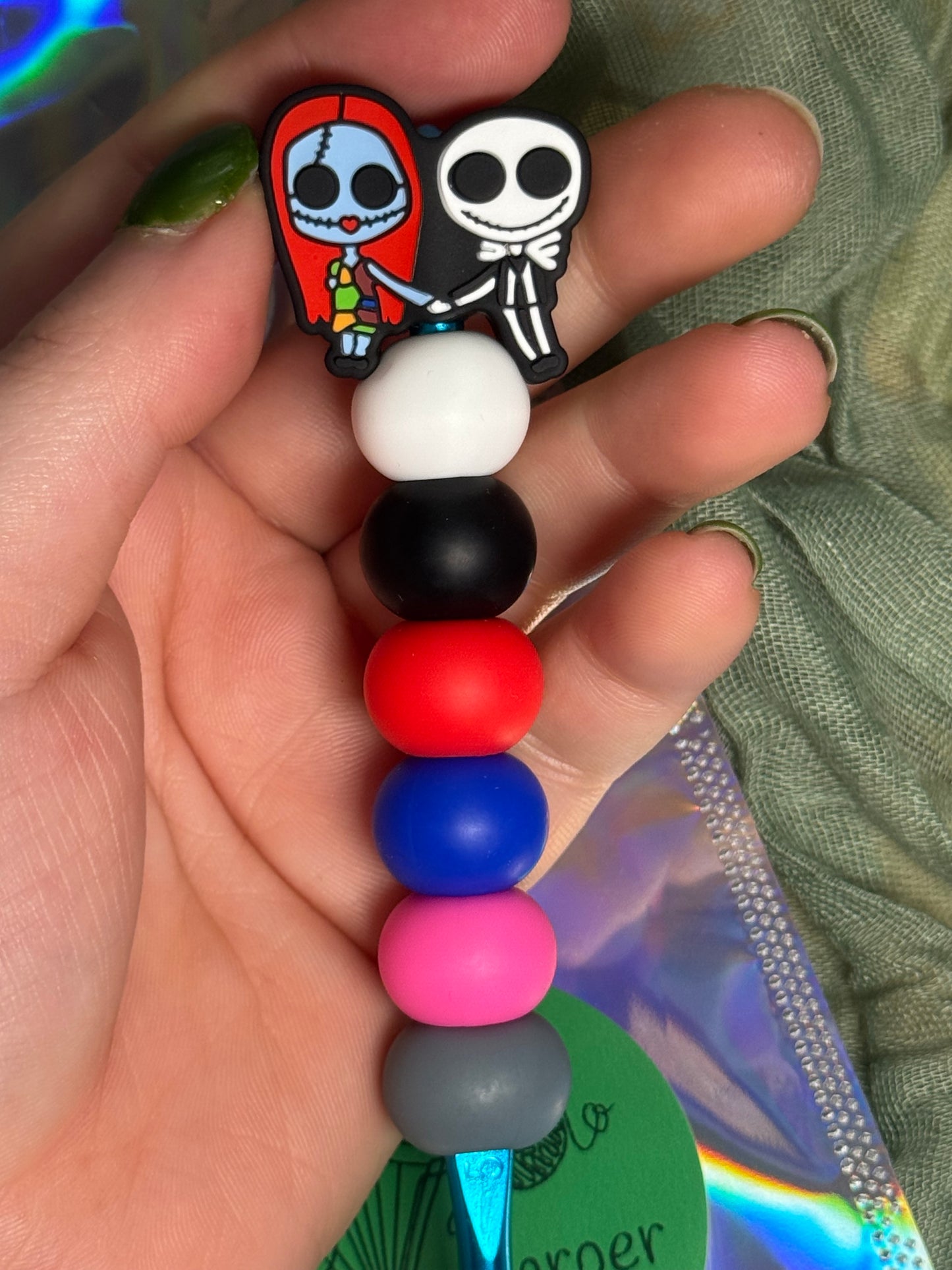 Jack & Sally 5mm beaded crochet hook