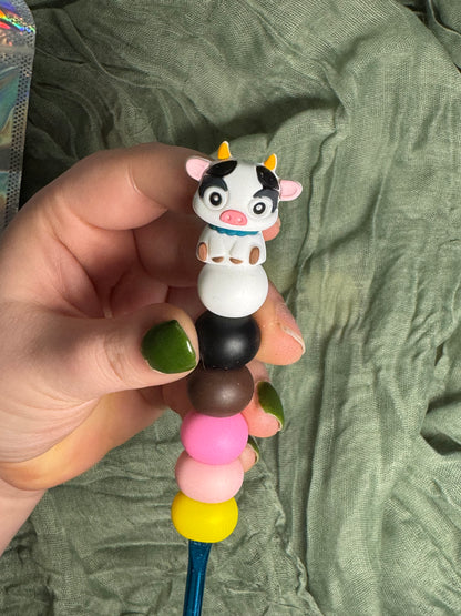 Cow 5mm beaded crochet hook