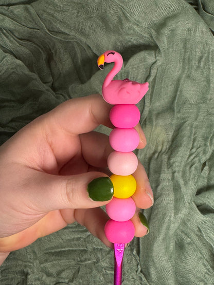 Flamingo 4.5mm beaded crochet hook