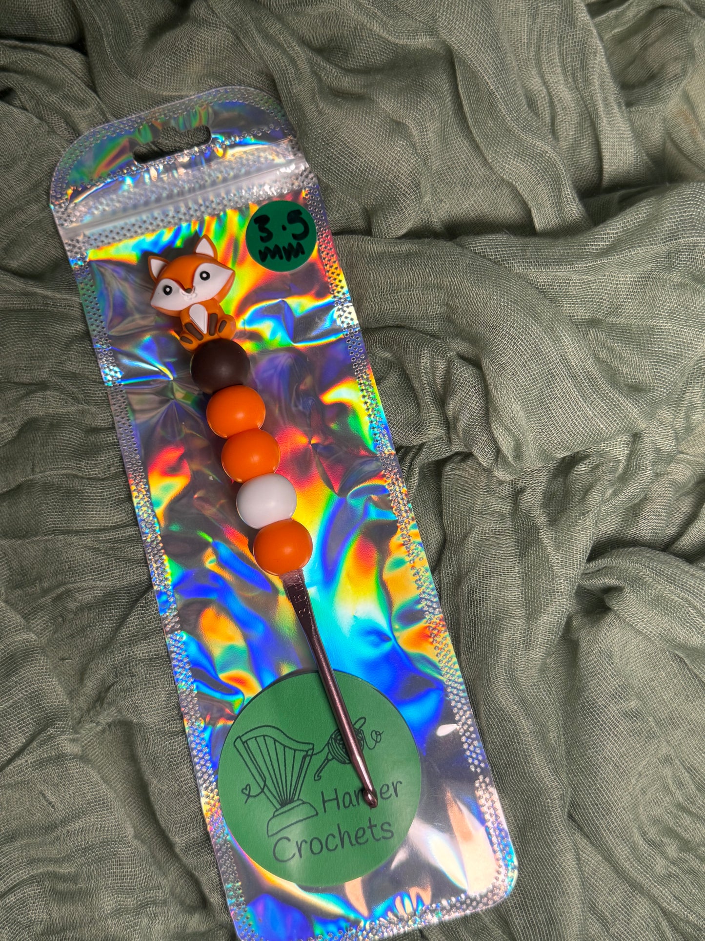 Fox 3.5mm beaded crochet hook