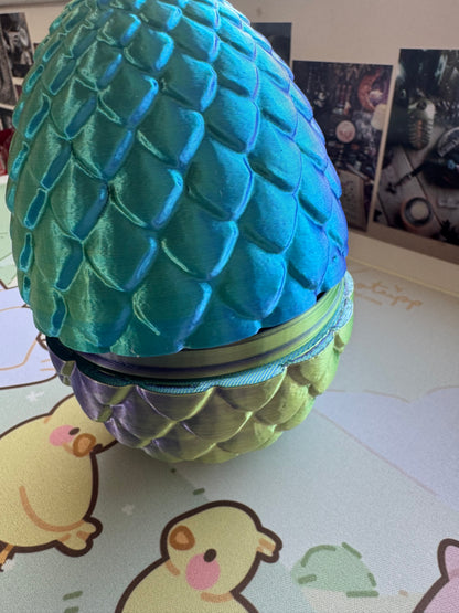 Baby dragon in an egg