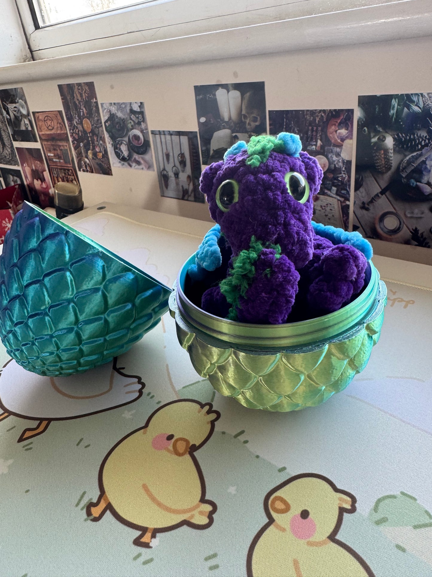 Baby dragon in an egg