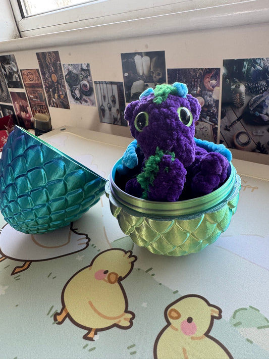 Baby dragon in an egg
