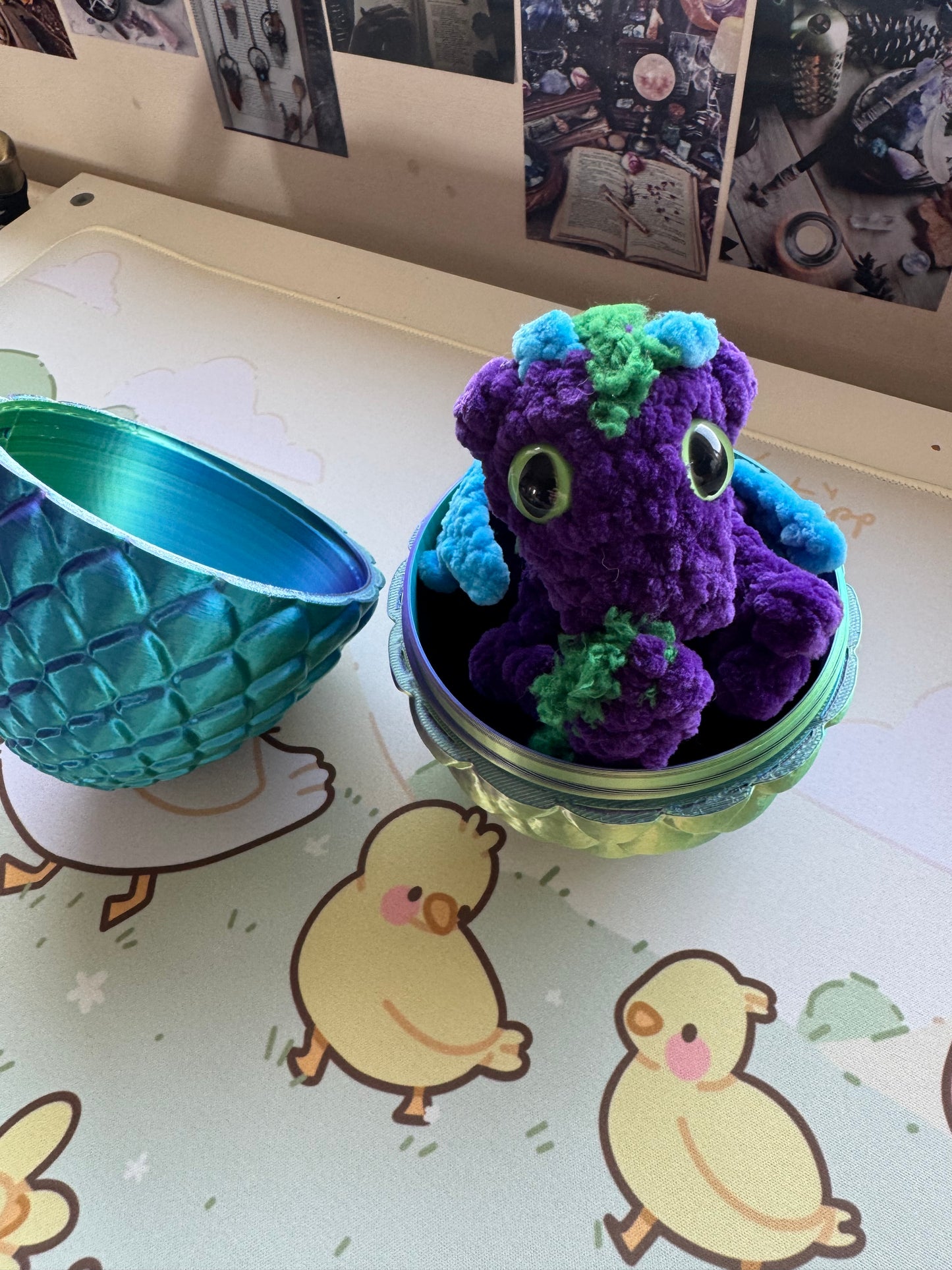 Baby dragon in an egg